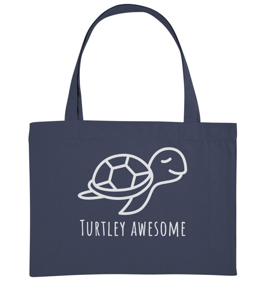 Turtle Organic Shopping-Bag Midnight Blue