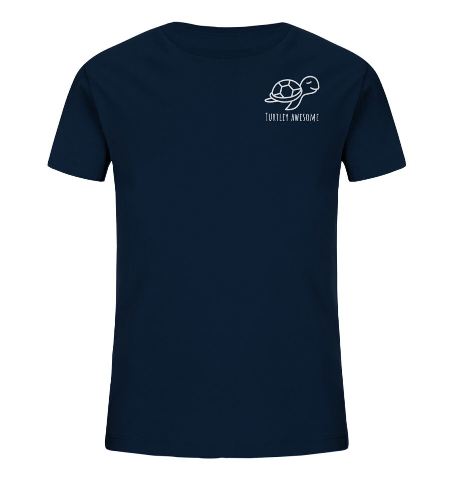 Turtle Kids Organic Shirt French Navy