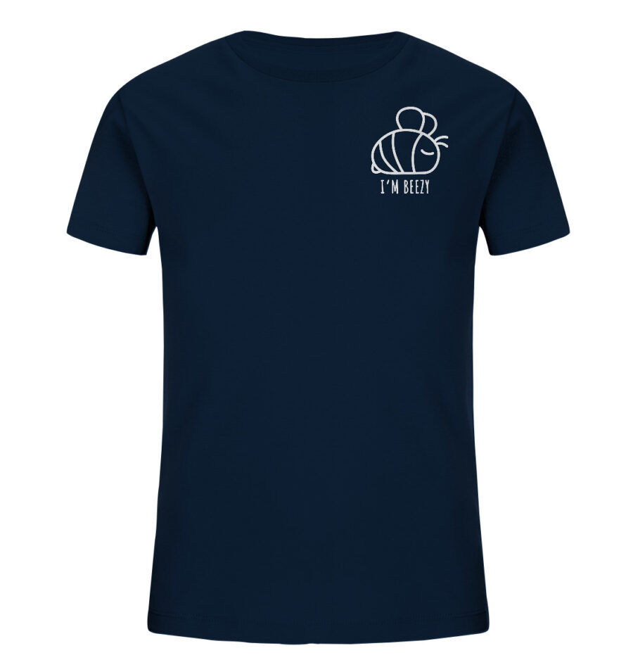 Bee Kids Organic Shirt French Navy