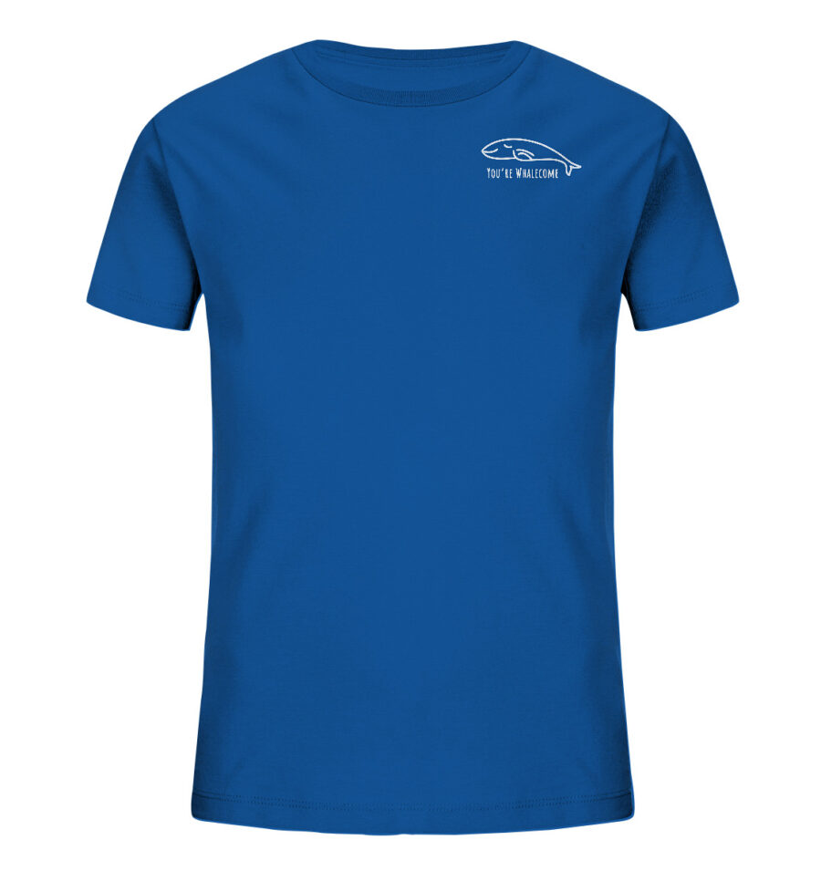 Whale Kids Organic Shirt Royal Blue
