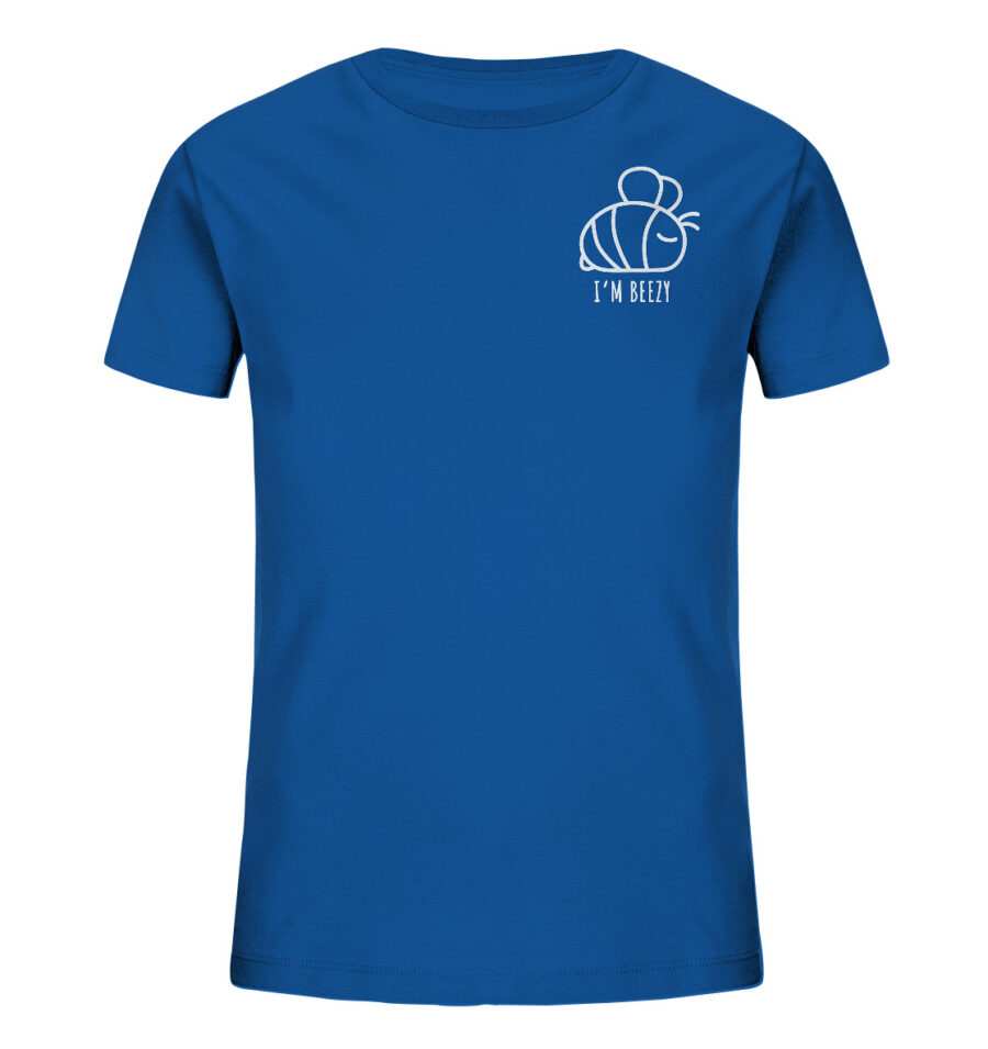 Bee Kids Organic Shirt Royal Blue