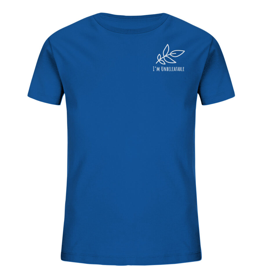 Unbeleafable Kids Organic Shirt Royal Blue
