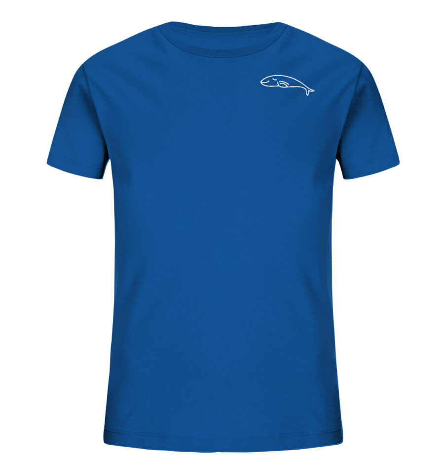 Whale Kids Organic Shirt Royal Blue