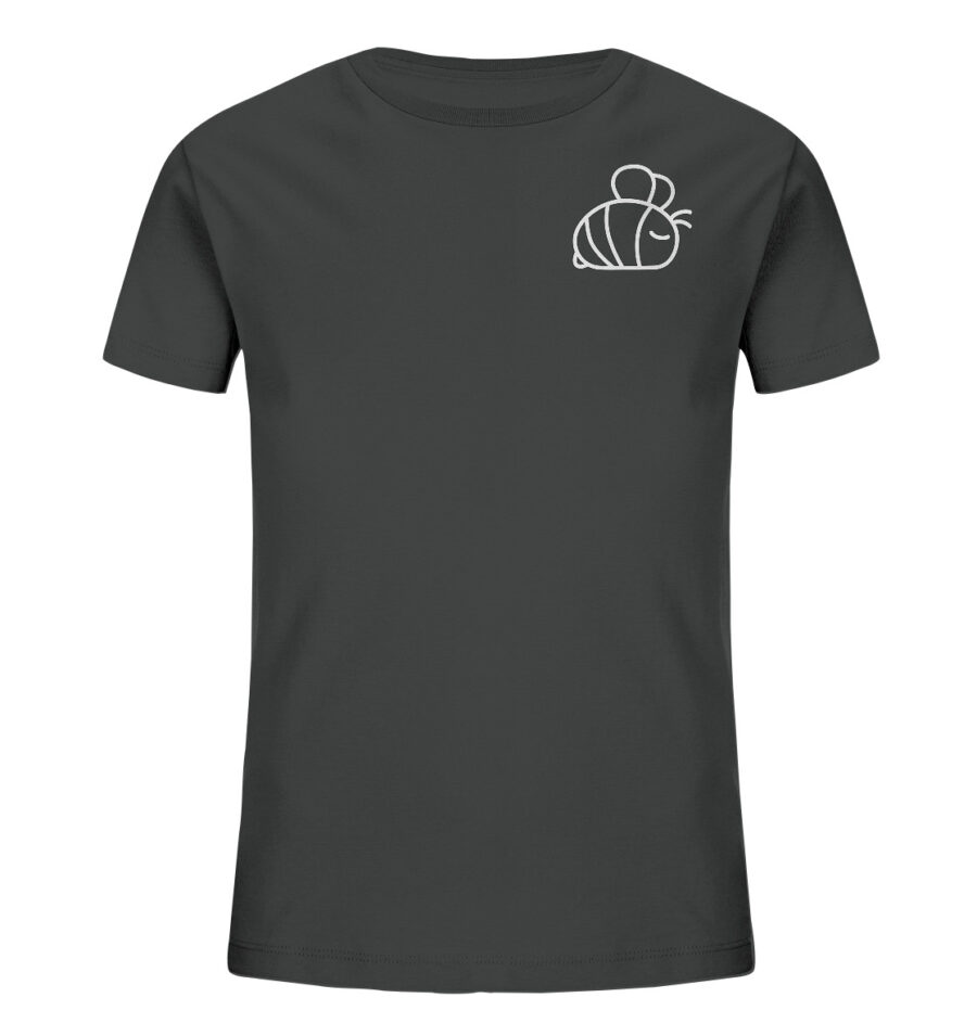 Bee Kids Organic Shirt Anthracite