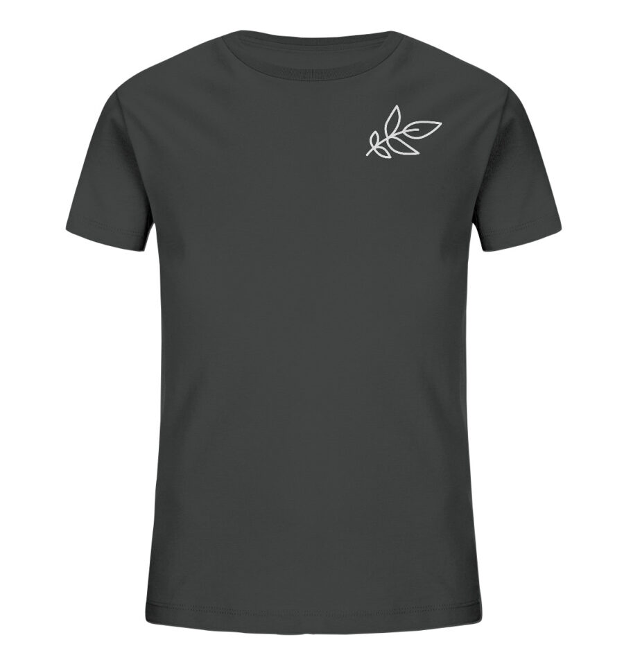 Unbeleafable Kids Organic Shirt Anthracite