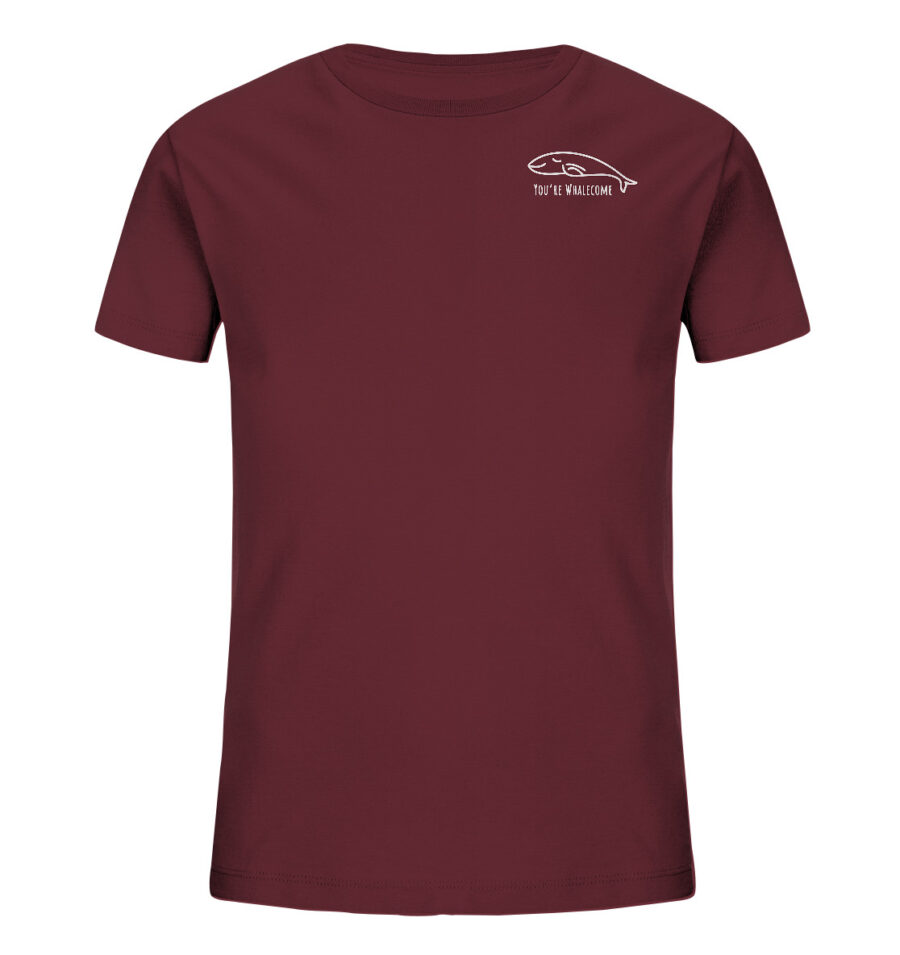 Whale Kids Organic Shirt Burgundy