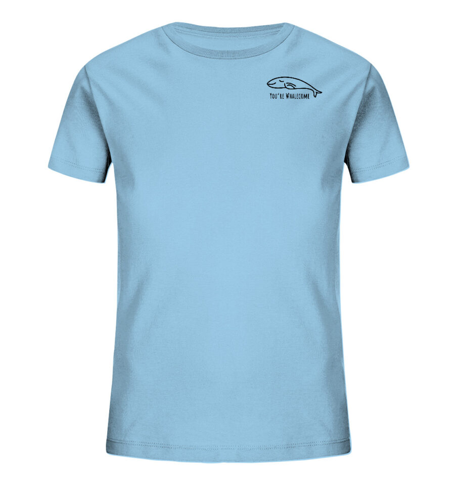 Whale Kids Organic Shirt Sky Blue