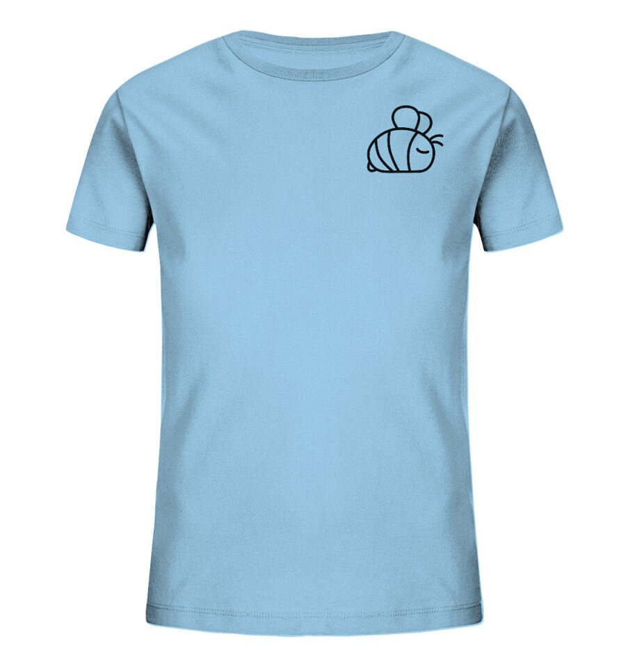 Bee Kids Organic Shirt Sky Blue