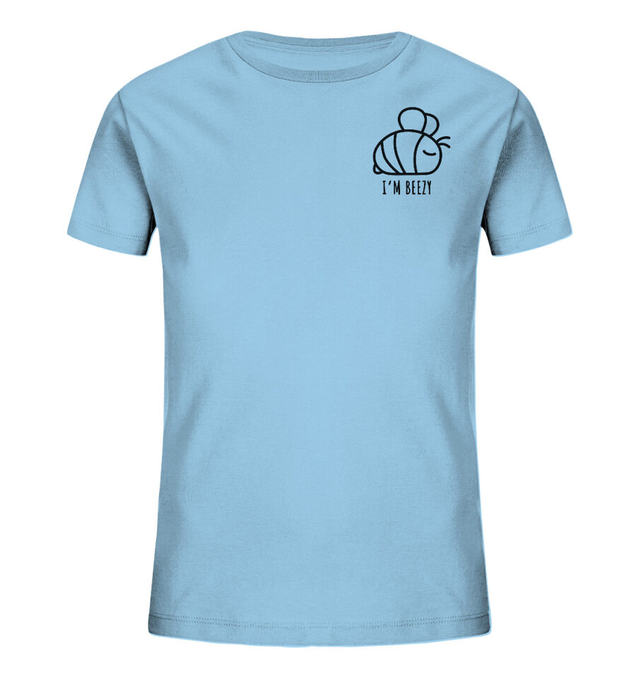 Bee Kids Organic Shirt Sky Blue