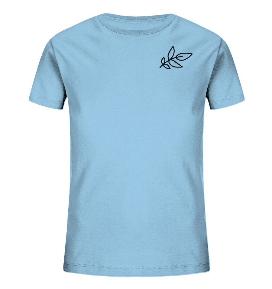 Unbeleafable Kids Organic Shirt Sky Blue