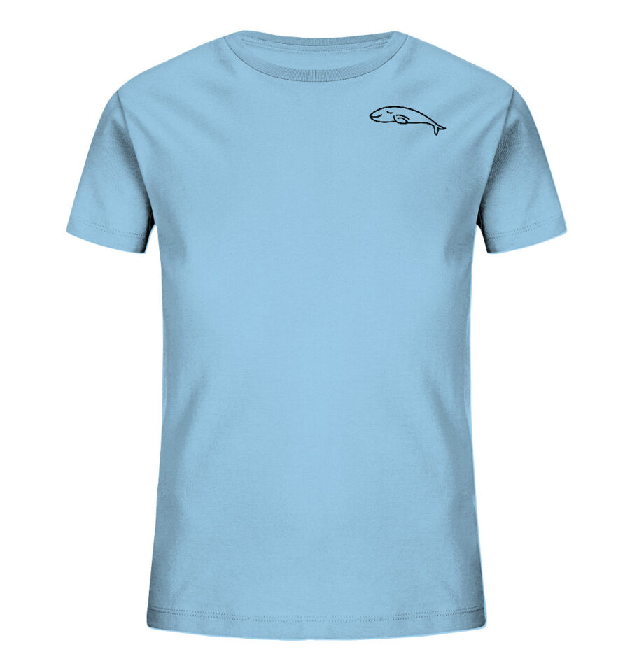 Whale Kids Organic Shirt Sky Blue