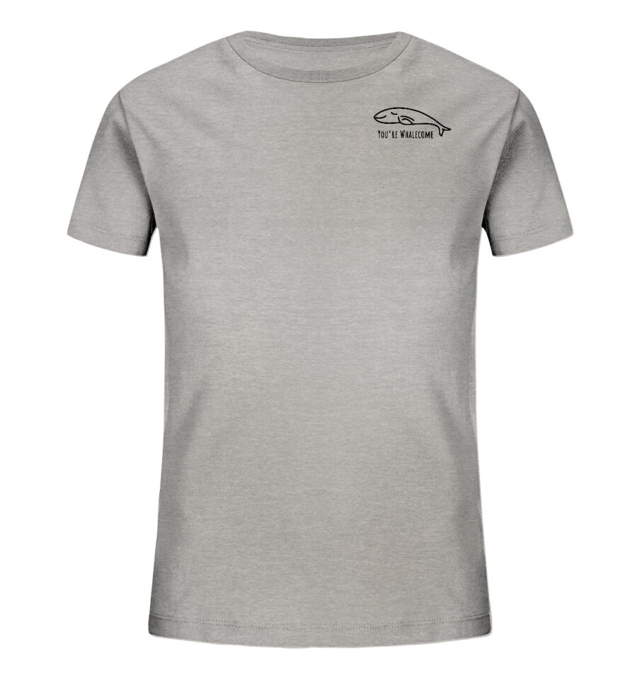 Whale Kids Organic Shirt Heather Grey