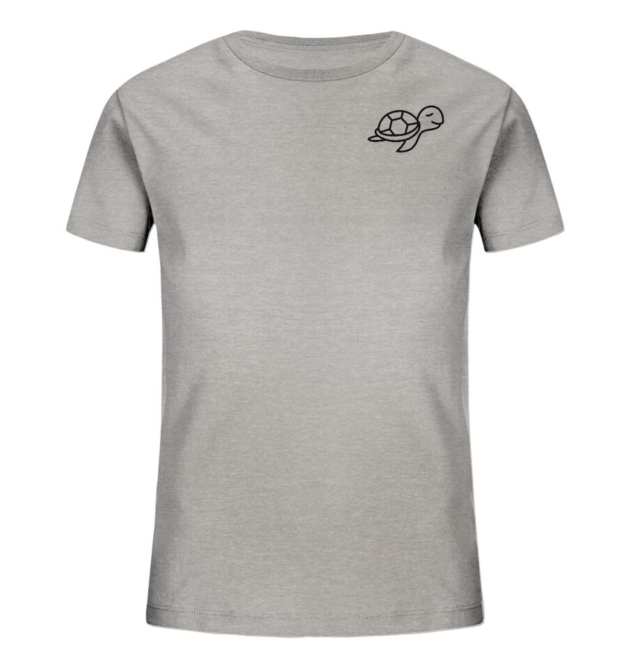 Turtle Kids Organic Shirt Heather Grey