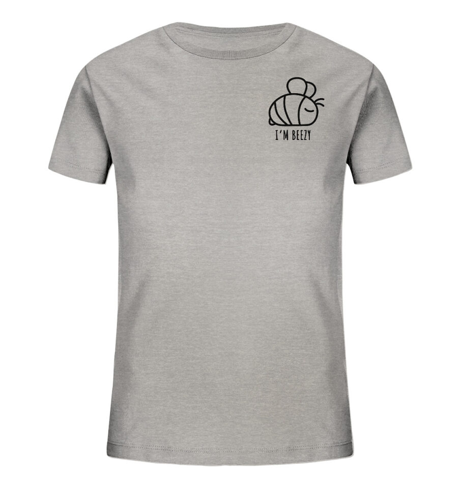 Bee Kids Organic Shirt Heather Grey