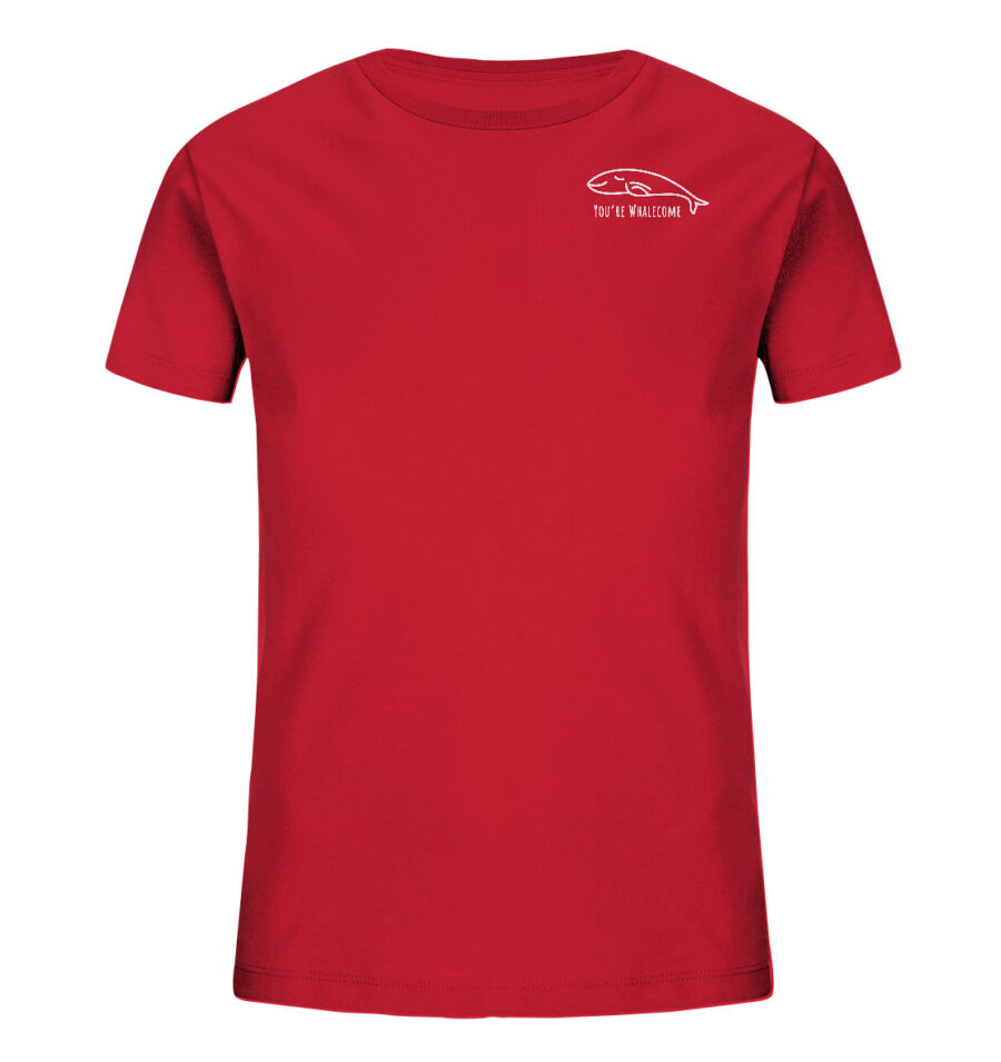 Whale Kids Organic Shirt Red
