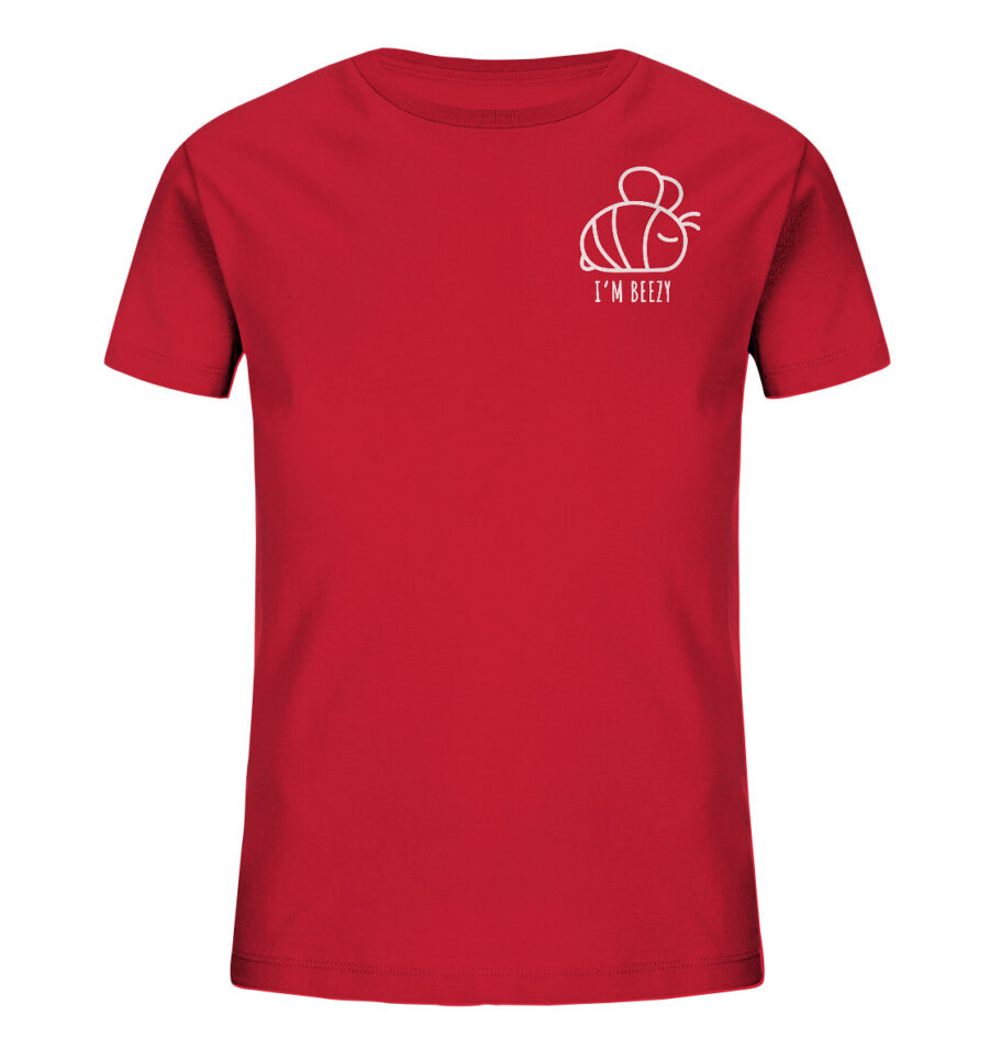 Bee Kids Organic Shirt Red