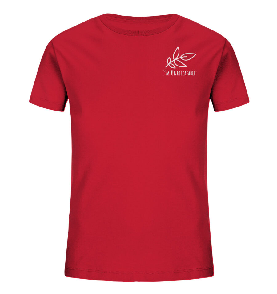 Unbeleafable Kids Organic Shirt Red