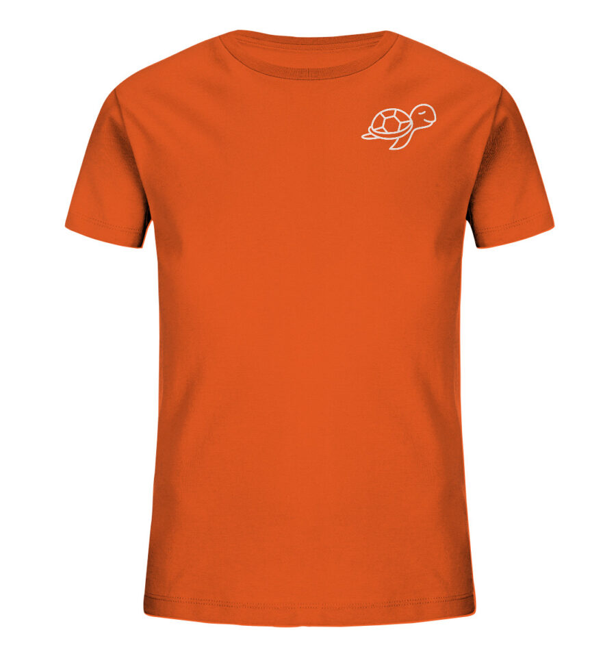 Turtle Kids Organic Shirt Bright Orange