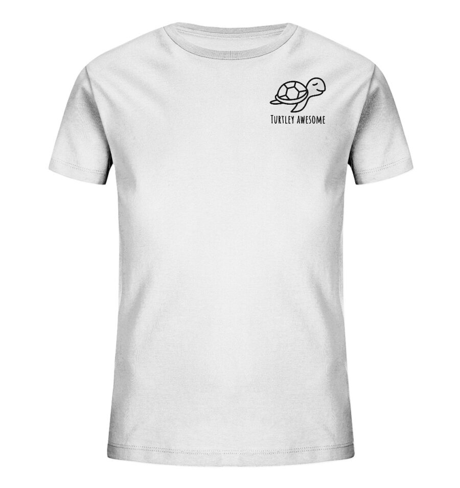 Turtle Kids Organic Shirt White