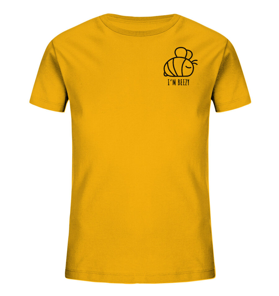 Bee Kids Organic Shirt Golden Yellow