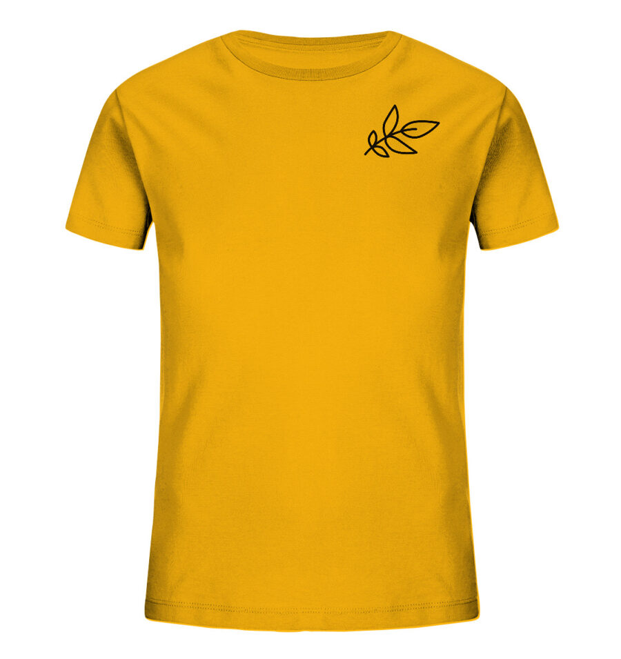 Unbeleafable Kids Organic Shirt Golden Yellow