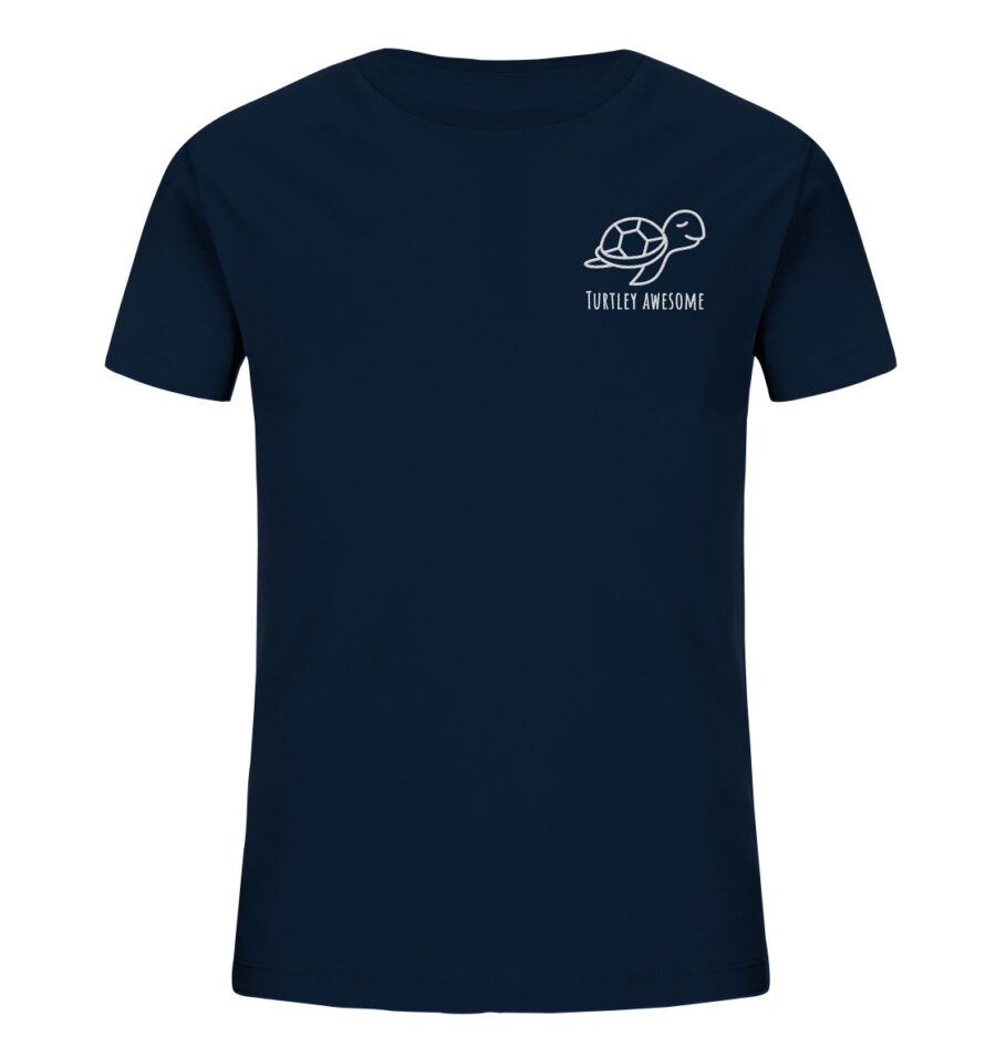 Turtle Kids Organic Shirt French Navy