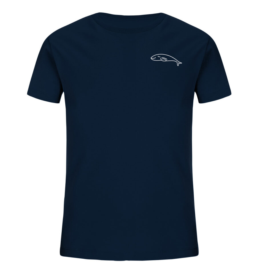 Whale Kids Organic Shirt French Navy
