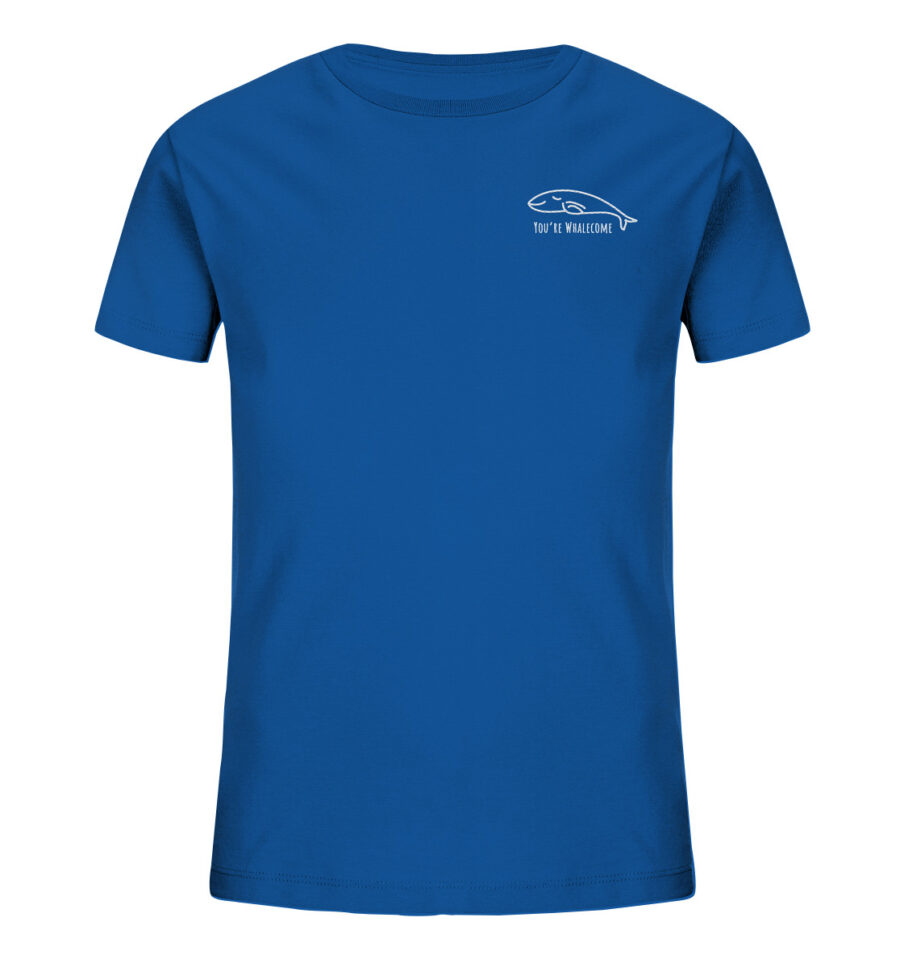 Whale Kids Organic Shirt Royal Blue