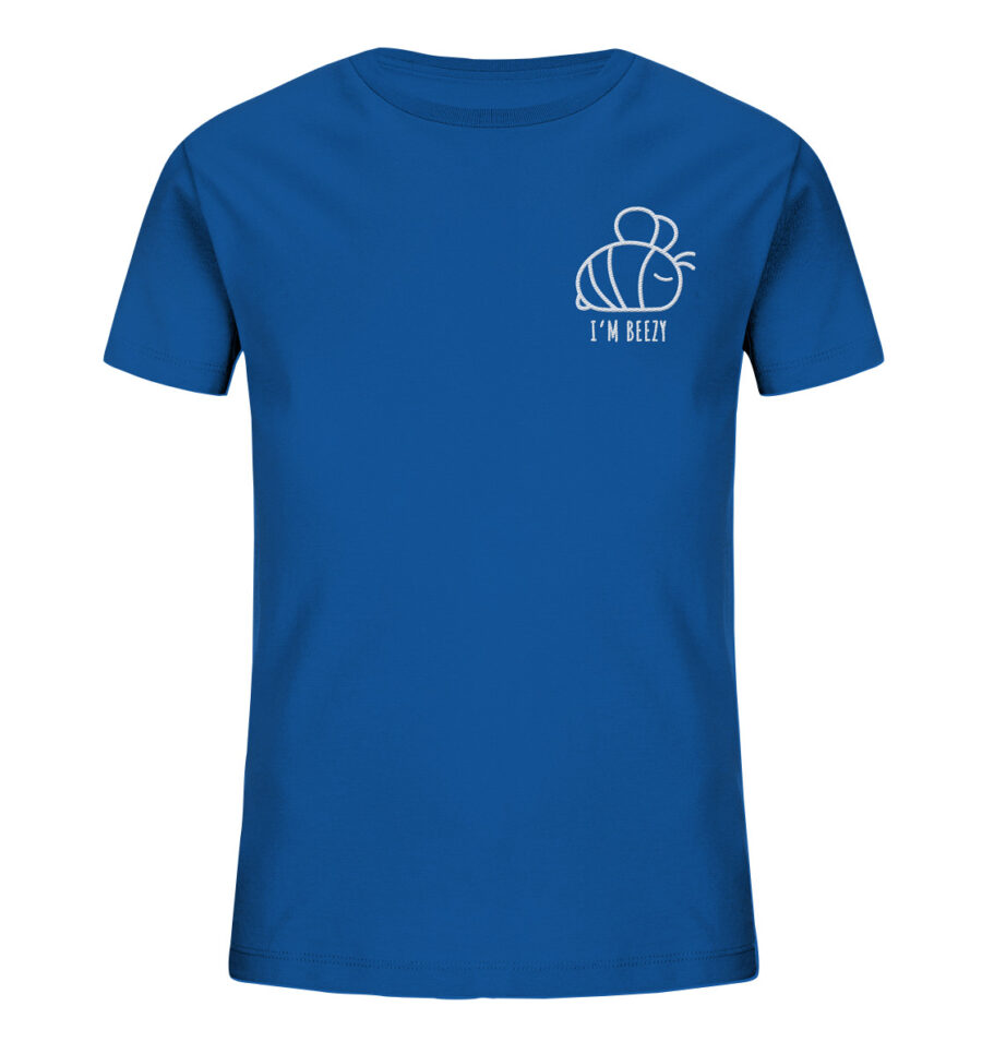 Bee Kids Organic Shirt Royal Blue