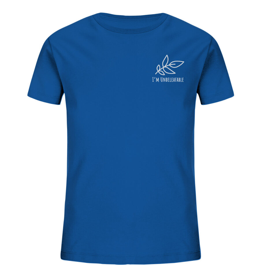 Unbeleafable Kids Organic Shirt Royal Blue