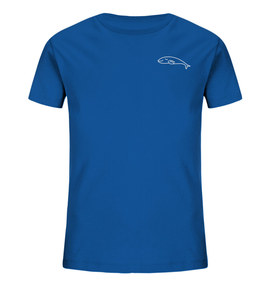 Whale Kids Organic Shirt Royal Blue