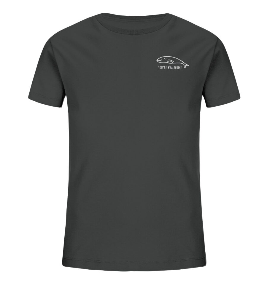 Whale Kids Organic Shirt Anthracite