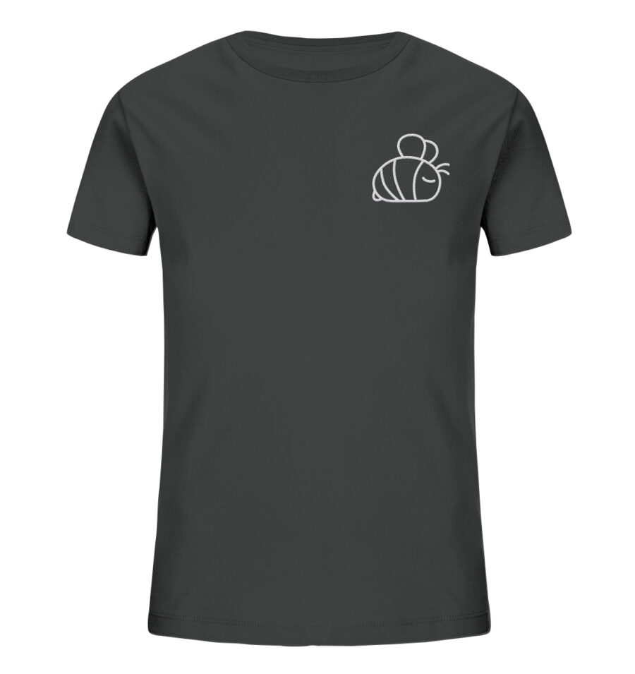 Bee Kids Organic Shirt Anthracite