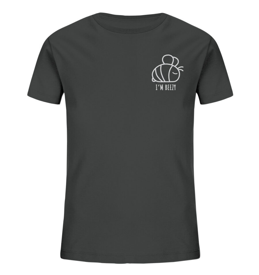Bee Kids Organic Shirt Anthracite