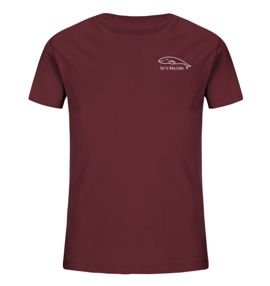 Whale Kids Organic Shirt Burgundy