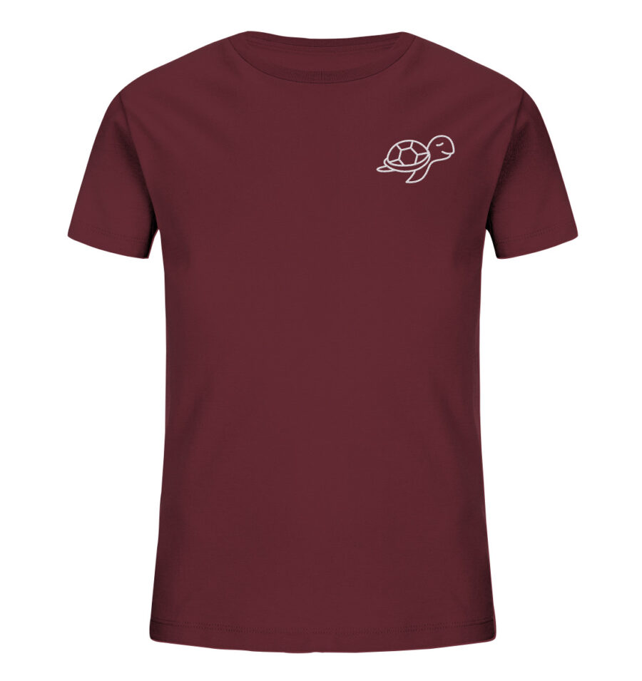 Turtle Kids Organic Shirt Burgundy