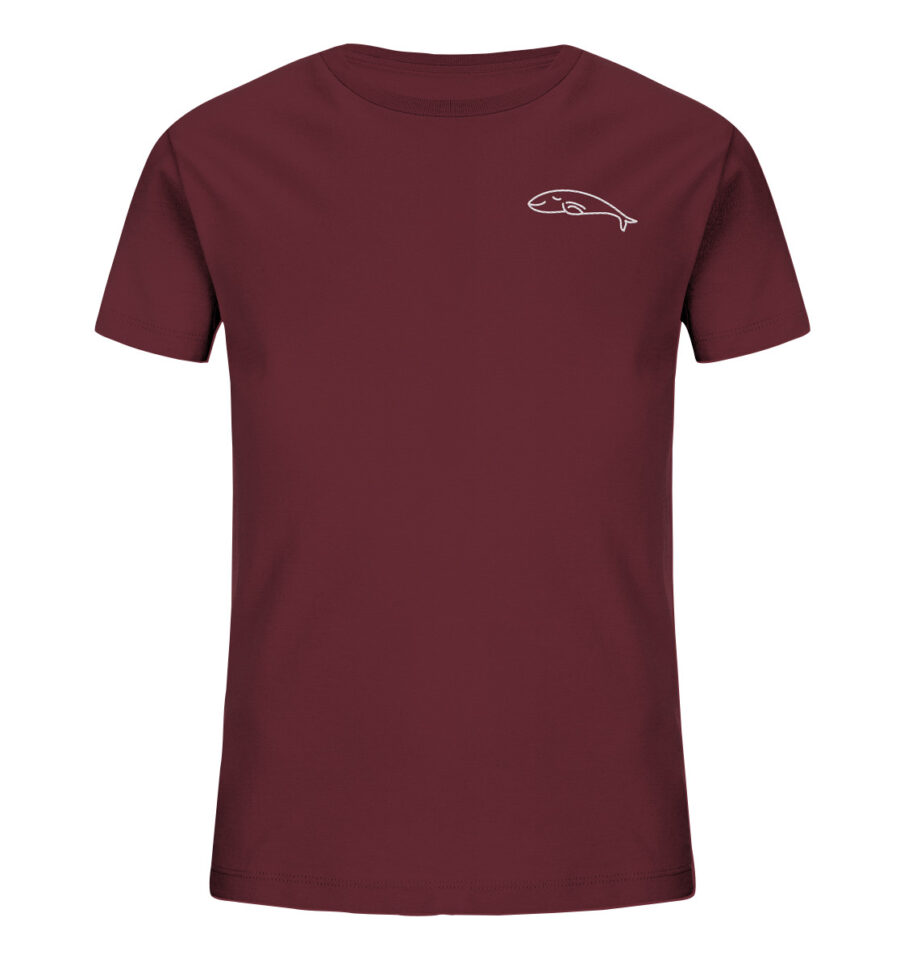 Whale Kids Organic Shirt Burgundy