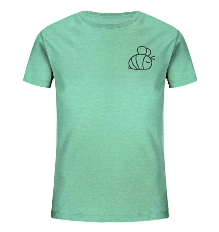 Bee Kids Organic Shirt Mid Heather Green