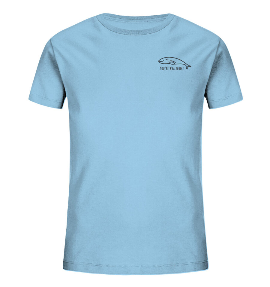 Whale Kids Organic Shirt Sky Blue
