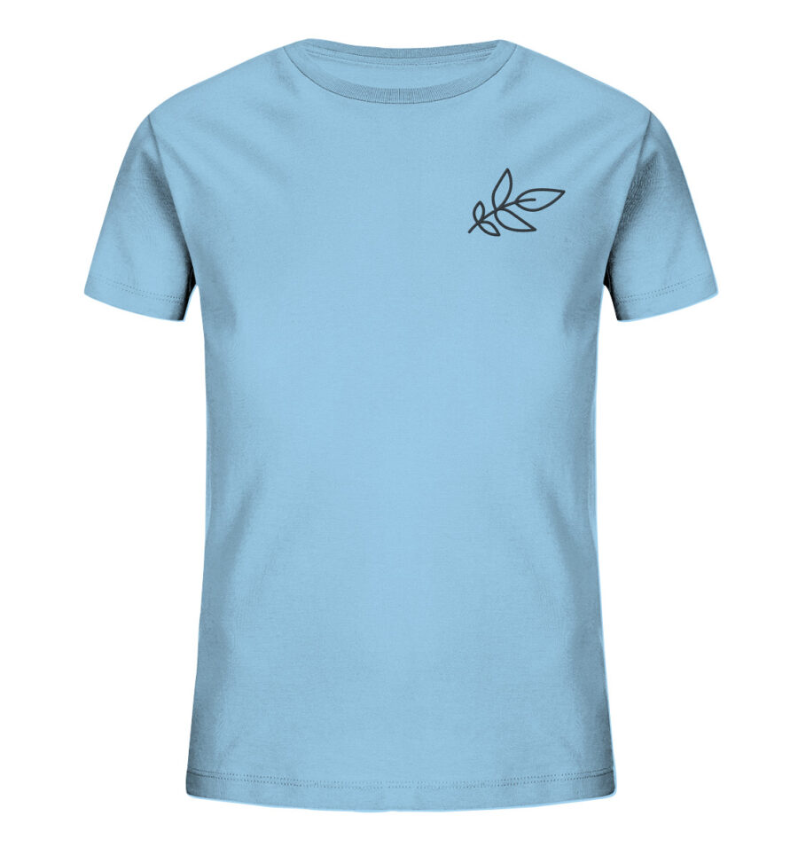 Unbeleafable Kids Organic Shirt Sky Blue