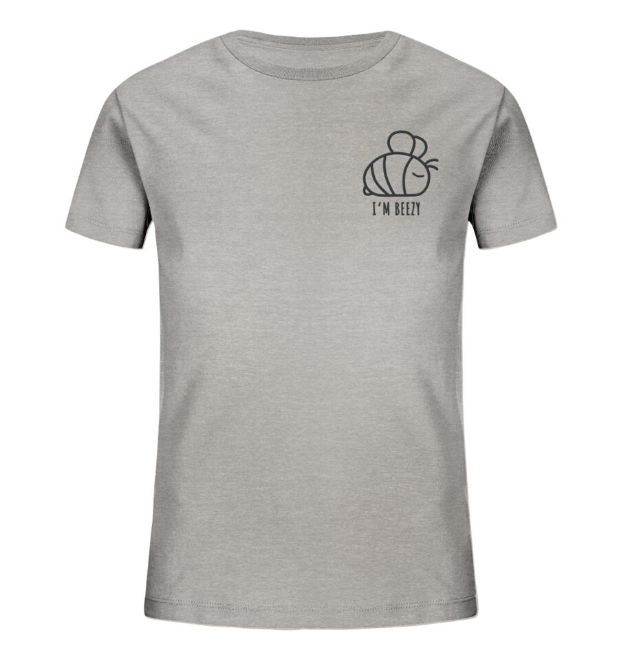 Bee Kids Organic Shirt Heather Grey