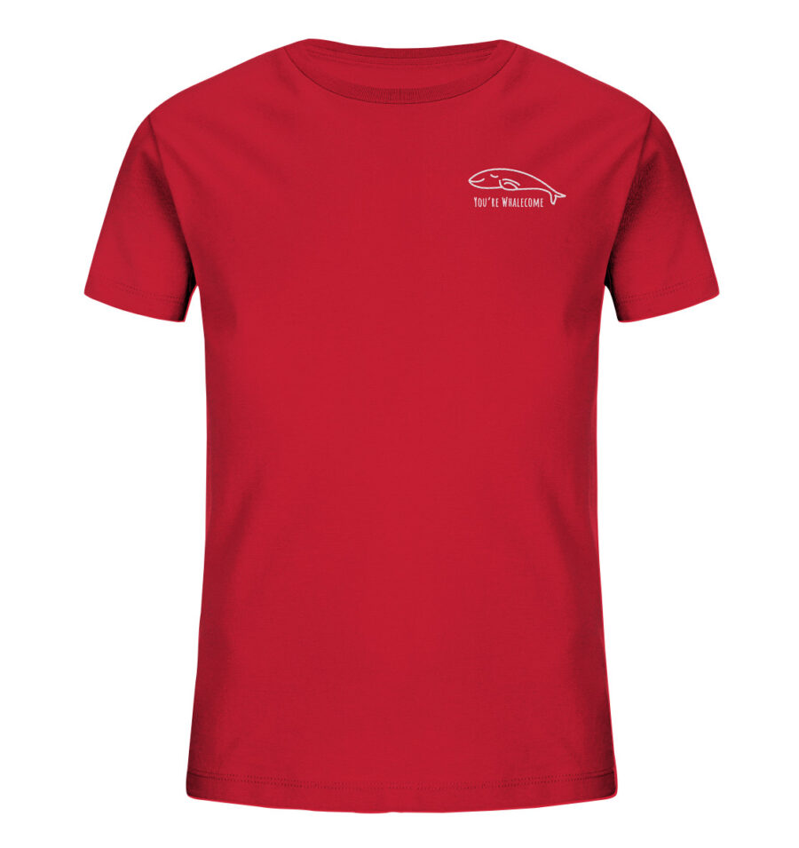 Whale Kids Organic Shirt Red