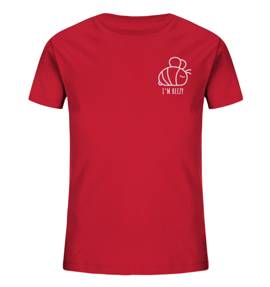 Bee Kids Organic Shirt Red