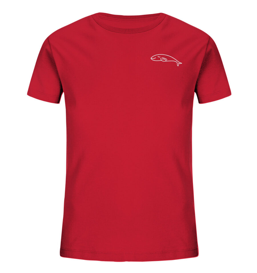 Whale Kids Organic Shirt Red