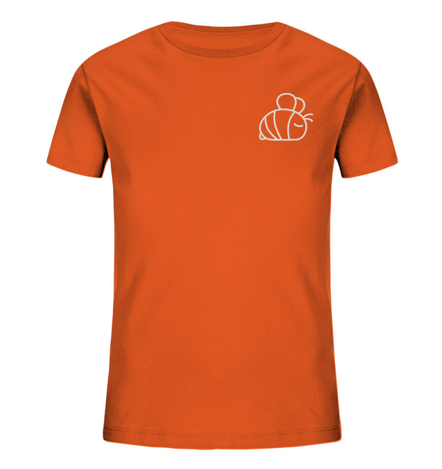 Bee Kids Organic Shirt Bright Orange