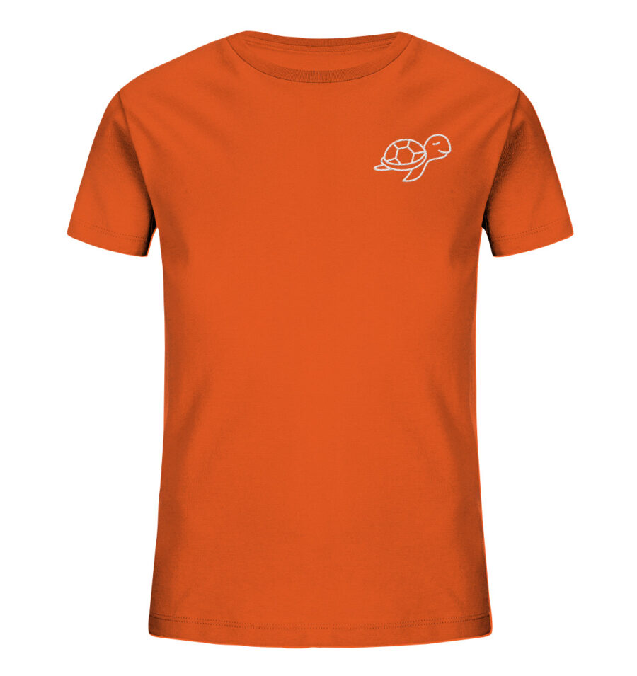 Turtle Kids Organic Shirt Bright Orange