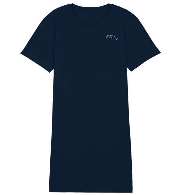 Whale Ladies Organic Shirt Dress French Navy