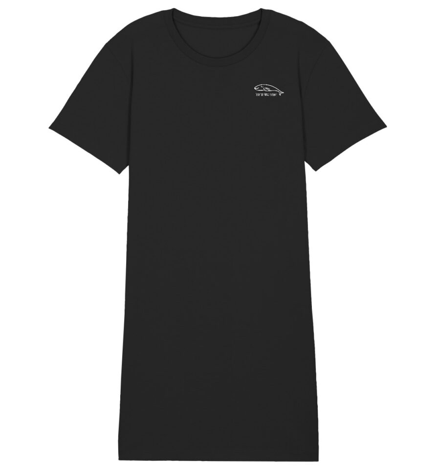 Whale Ladies Organic Shirt Dress Black