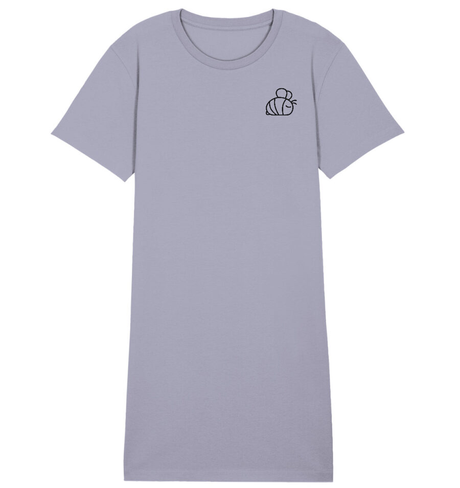 Bee Ladies Organic Shirt Dress Lavender