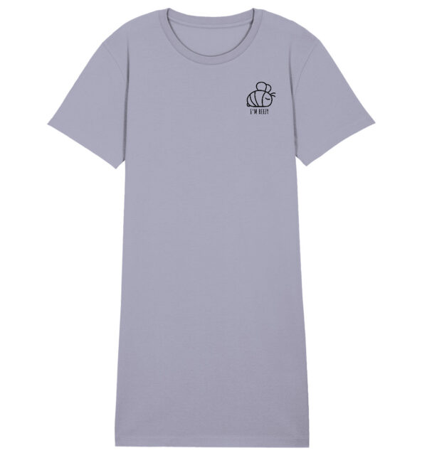 Bee Ladies Organic Shirt Dress Lavender